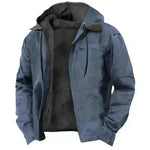 Multi-Color Digital Printing Hooded Sweater Brown Lining Cotton-padded Jacket - EX-STOCK CANADA