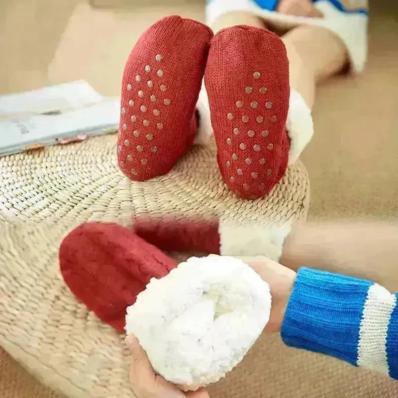 Winter Warm Knitted Plush Floor Socks Home Indoor Non-slip Carpet Socks For Men And Women - EX-STOCK CANADA