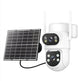 White 4G LTE Outdoor PTZ Security Camera with Solar Panel 11