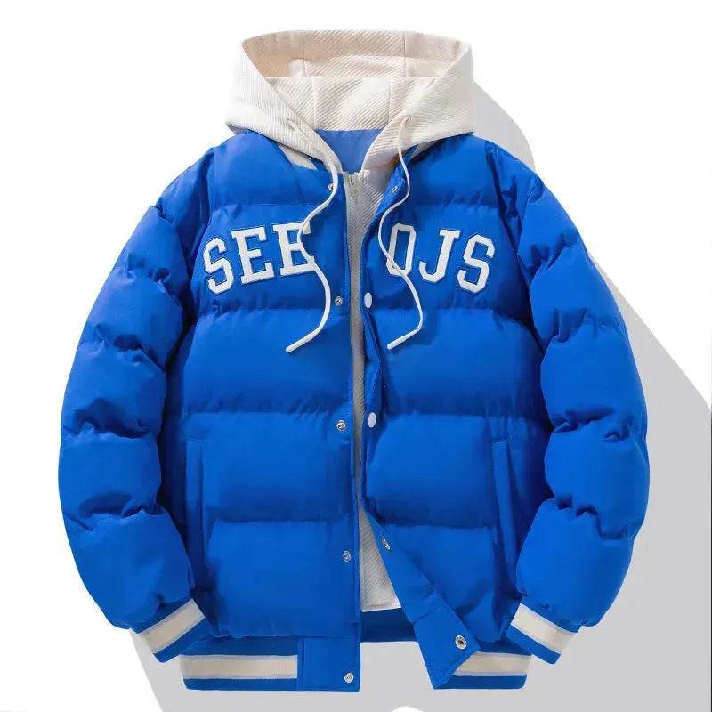 Teens Hooded Cotton Winter Coat American School Boys Sports Jackets - EX-STOCK Canada
