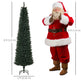 6FT Artificial Christmas Tree Xmas Pencil Tree Holiday Home Indoor Decoration With Foldable Black Stand For Party, Green EX-STOCK Canada 