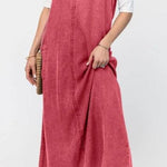 New Suspender Leisure Denim mum loose long Dress - EX-STOCK Canada