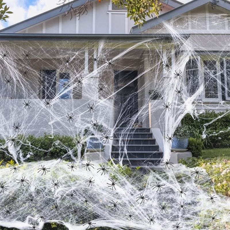 Halloween Decoration Cotton Spider Web Atmosphere Layout Props - EX-STOCK Canada