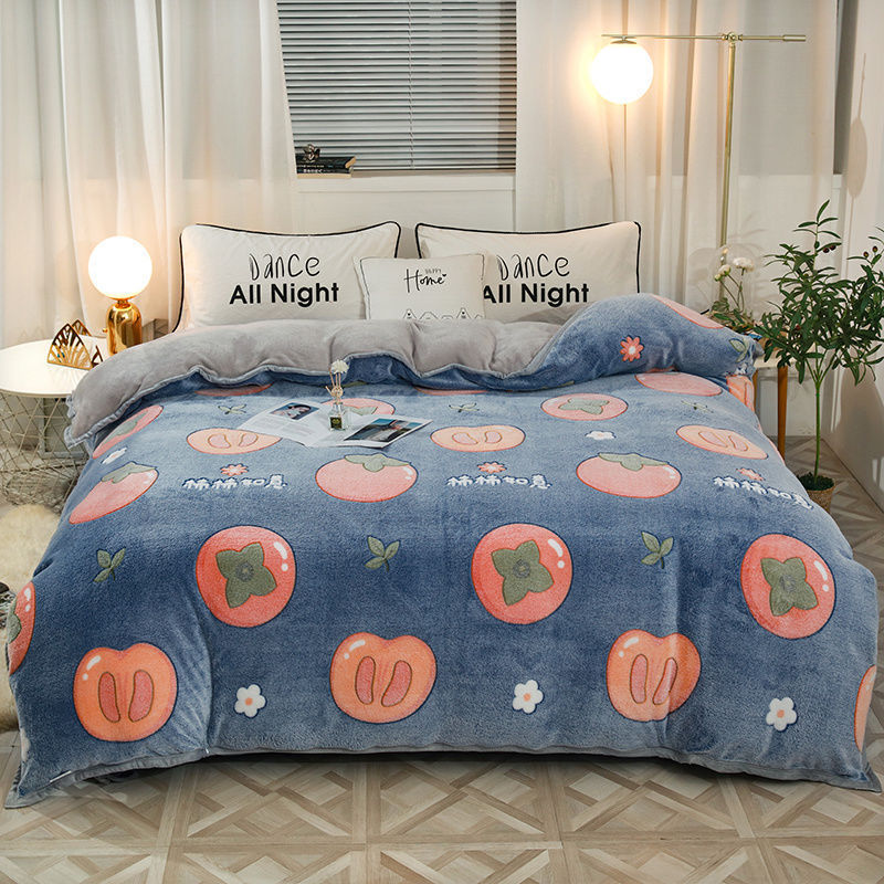 Plush Thick Snowflake Duvet Cover Single Piece Flannel EX-STOCK Canada 