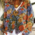 Christmas Abstract Printing Casual Cloak Coat Cardigan Sweater - EX-STOCK Canada