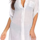 European And American Sun Protection Women Beach Linen Shirt dress - EX-STOCK CANADA