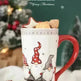 Christmas Large Capacity Nordic Christmas Tall Hat Ceramic Relief Mug Cup - EX-STOCK CANADA