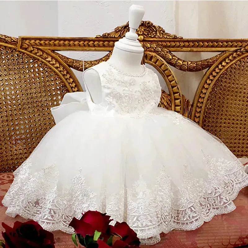 Birthday Photo Clothes Women's Tulle Tutu Super Fairy Princess Dress Girls Bow gown Christening dress Baptism dress - EX-STOCK Canada