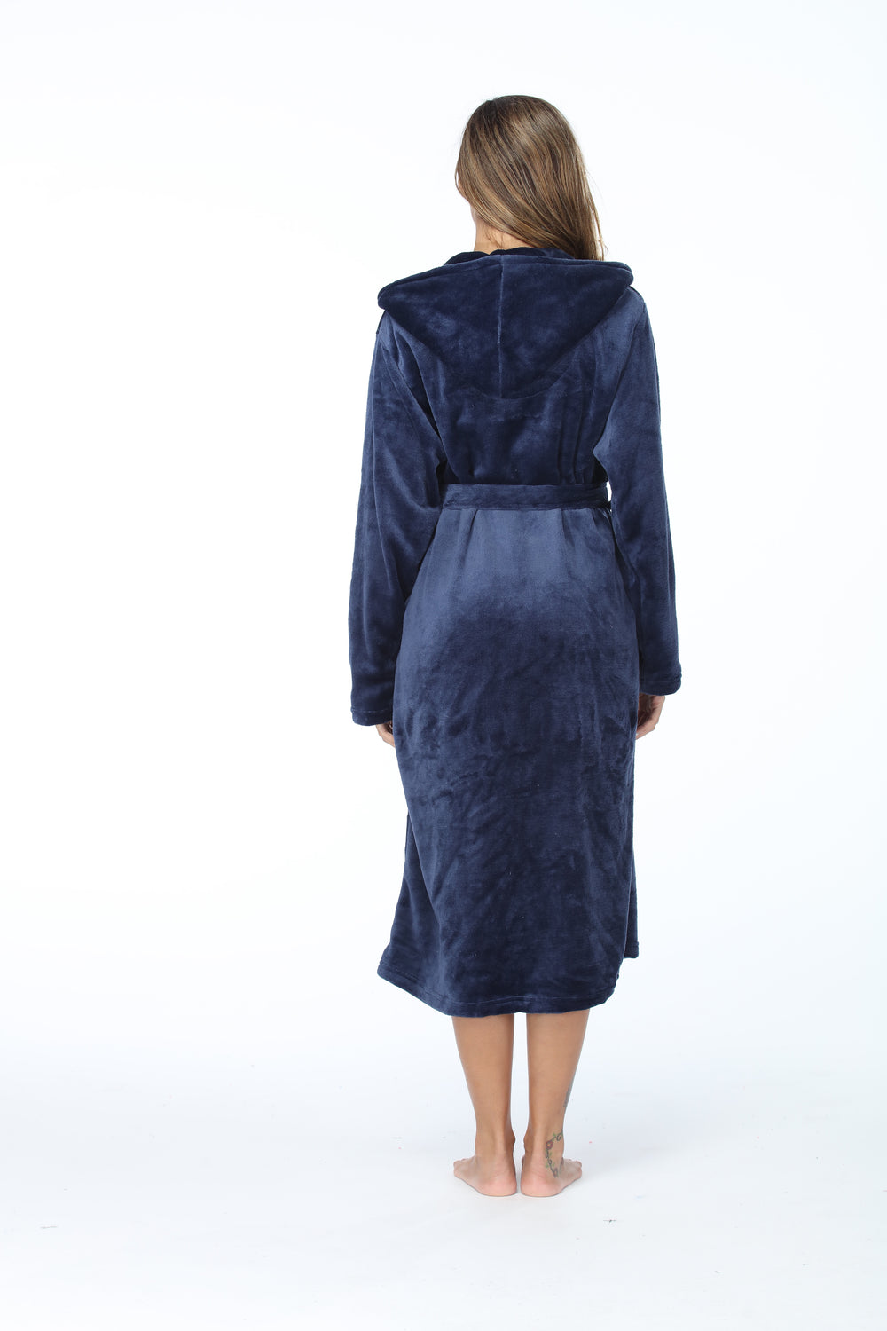 RONGTAI Womens Long Robes Plush Fleece Nightgown Thick Hooded Bathrobe With Pockets Fluffy Sleepwear For Men EX-STOCK Canada 