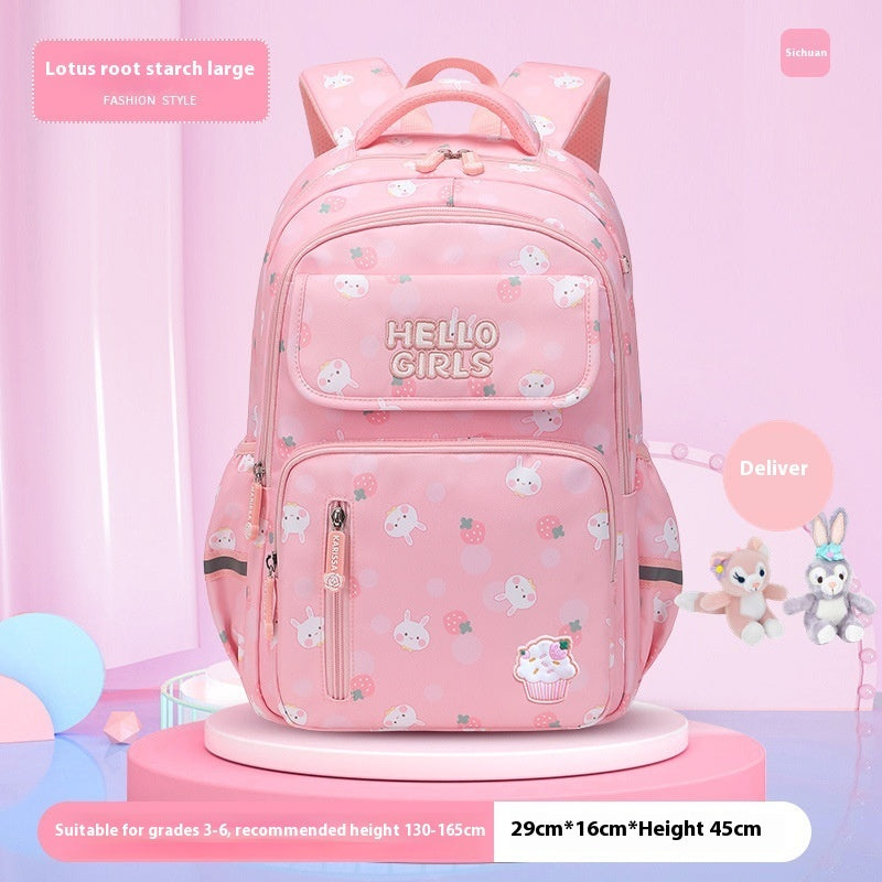 6-12-year-old Primary School Children's Backpack Large Capacity Schoolbag EX-STOCK