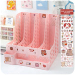 Plastic Desk Organizer File Tray Book Stand Office Rack - EX-STOCK CANADA