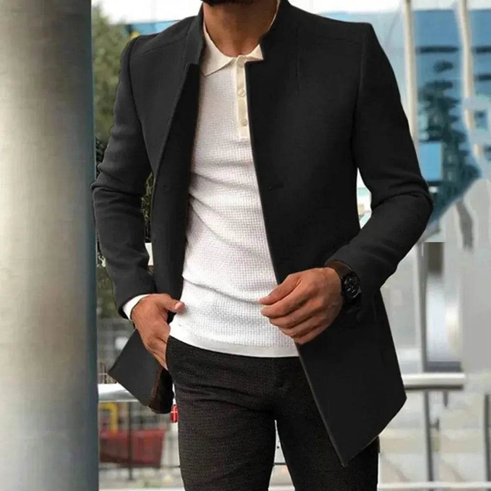 Buy Single Breasted Plain Slim fit Blazer for Men Business Work Jacket - EX-STOCK Canada