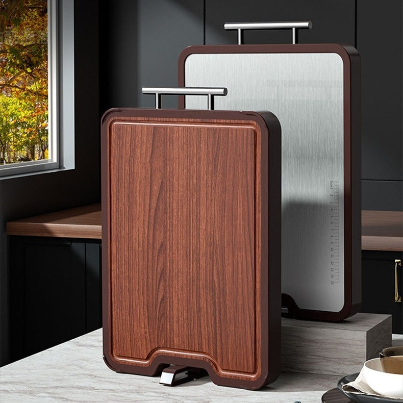 Stainless Steel Ebony Cutting Board Antibacterial And Mildewproof Double-sided Cutting Board EX-STOCK Canada 