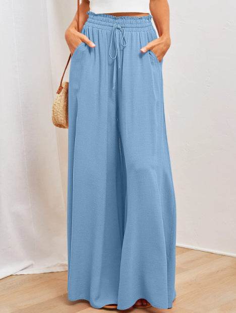 Printed Comfortable Casual High Waist Wide-leg Floral Palazzo Trousers women - EX-STOCK Canada