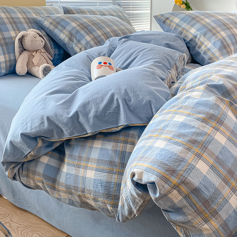 Pure Cotton Class A Four-piece Quilt Cover Household Pure Cotton Bed Sheet Duvet Cover EX-STOCK Canada 