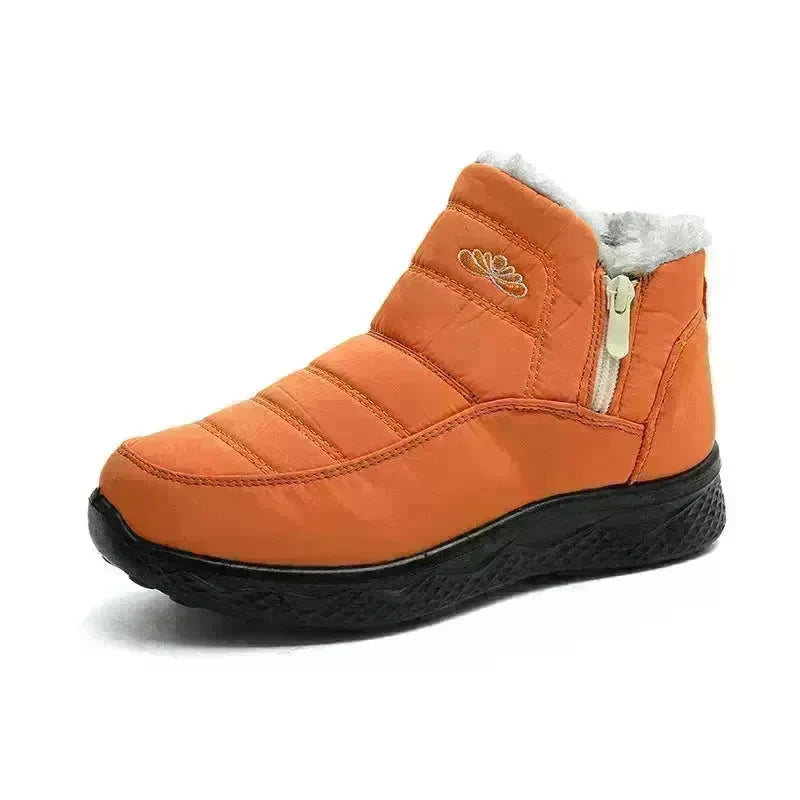 Winter Women's Cotton-padded Thick fleece lined Ankle Snow Boots - EX-STOCK CANADA