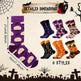6 Pairs Halloween Christmas Socks For Men Women Girls Funny Pumkin Spider Black Cat Cotton Sock Set - EX-STOCK Canada