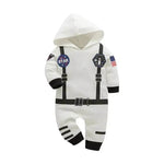 Space Suit Summer Long-sleeved Jumpsuit Holiday Pullover Clothes Baby boy Astronaut costume - EX-STOCK Canada