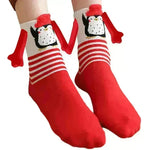 Hand Holding Couple Magnetic Handle Christmas Stockings - EX-STOCK CANADA