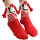 Hand Holding Couple Magnetic Handle Christmas Stockings - EX-STOCK CANADA