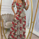 Off Shoulder Summer Maxi Dress Hollow out Cute Flowy dress - EX-STOCK Canada