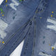Ripped Paint Wide-leg Denim Trousers For Men Jeans - EX-STOCK CANADA