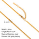 Stainless Steel Vacuum Vapor Plating 18K Gold Color Protection Lip Chain Necklace - EX-STOCK Canada