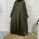 Middle East Dubai Hot Sale Lace Up Satin Muslim Dress - EX-STOCK Canada