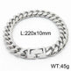 Cuban Link Chain Trimming Chain Jewelry Buckle Titanium Steel Bracelet - EX-STOCK Canada