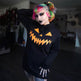 Halloween Costume Pumpkin Print Long Sleeve Hoodie Dress - EX-STOCK Canada