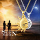 18K Golden Magnetic Sun Star Necklace Fashion Personality Couple Pendant Necklace Valentine's Day Gift - EX-STOCK Canada