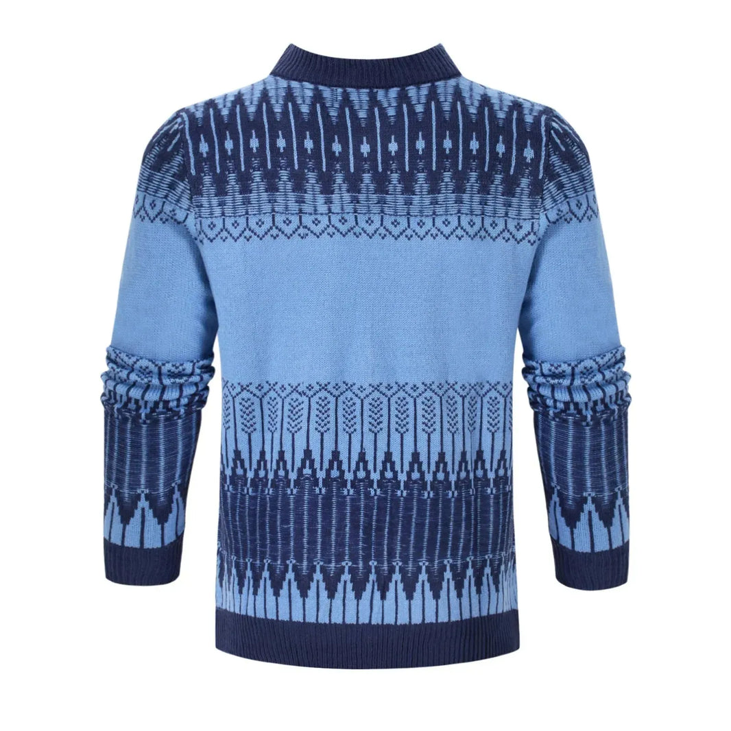 Men's Crewneck Pullover Sweater Unisex Fair Isle Long Sleeve Knitted Sweater - EX-STOCK CANADA
