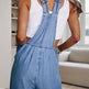 2025 New Playful And Cute Denim Overalls, Adjustable Shoulder Straps, Wide Leg Jumpsuit With Pocket Decoration, All Season Jumpsuit, Wide Leg Fashion, Fashionable Jumpsuit EX-STOCK Canada 