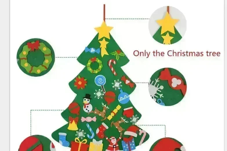 Children's DIY felt Christmas tree with lights - EX-STOCK CANADA