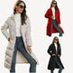 Mid Length Cotton Padded Hoodie Puffer Winter Jacket for women - EX-STOCK CANADA