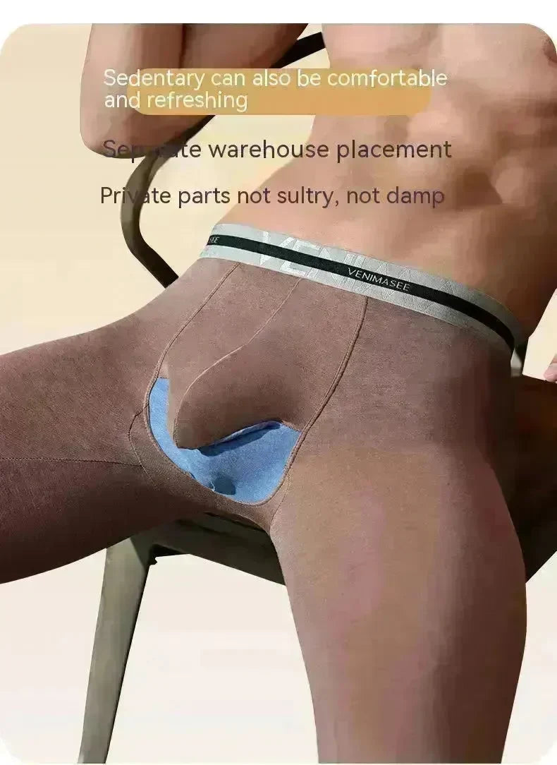 Rhinoceros Horn Big Bag Autumn Long John Pouch panties men's underwear - EX-STOCK CANADA