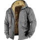 Winter Thick Fleece-lined Cotton-padded Coat Drawstring Jacket Cardigan for Men - EX-STOCK Canada