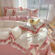 Solid Color Lace Bedsheet And Duvet Cover EX-STOCK Canada 