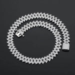 14mm Men's Hip Hop Zircon Thorns Cuban Link Chain - EX-STOCK Canada