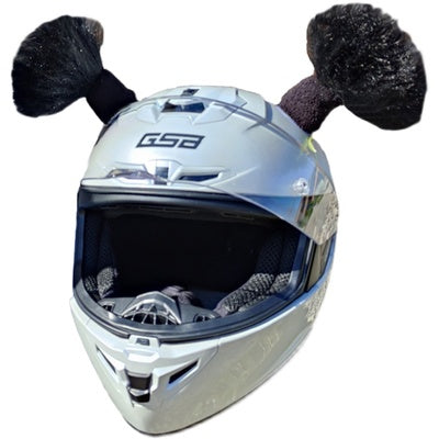 Purple helmet braid decoration accessory
