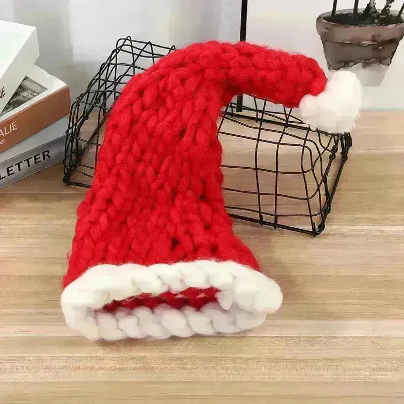 Christmas Plush Hat With Pompom Cute Winter Hat For Women Men Child - EX-STOCK CANADA