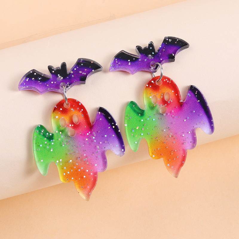 European And American Halloween Series Acrylic Earrings Color - EX-STOCK Canada