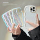 Wave Border Mobile Phone Case Solid Color Simple Candy Color - EX-STOCK Canada