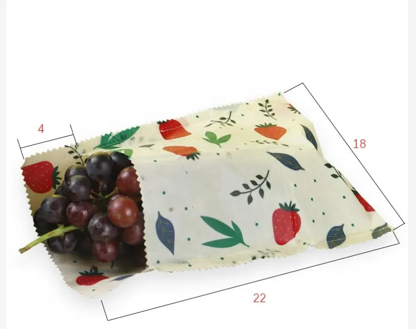 Grade Custom Size Pattern Reusable Eco friendly Food Beewax wrap - EX-STOCK CANADA