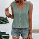 Casual summer U-neck Vest Women Shoulder With Bow Tie Summer blouse top - EX-STOCK CANADA