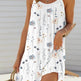 Sprig Summer Vacation Resort Floral Mini dress Round neck sleeveless casual summer dress - EX-STOCK Canada