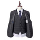 Men's Korean Slim Fit Business Suit – Dark Grey, S–4XL