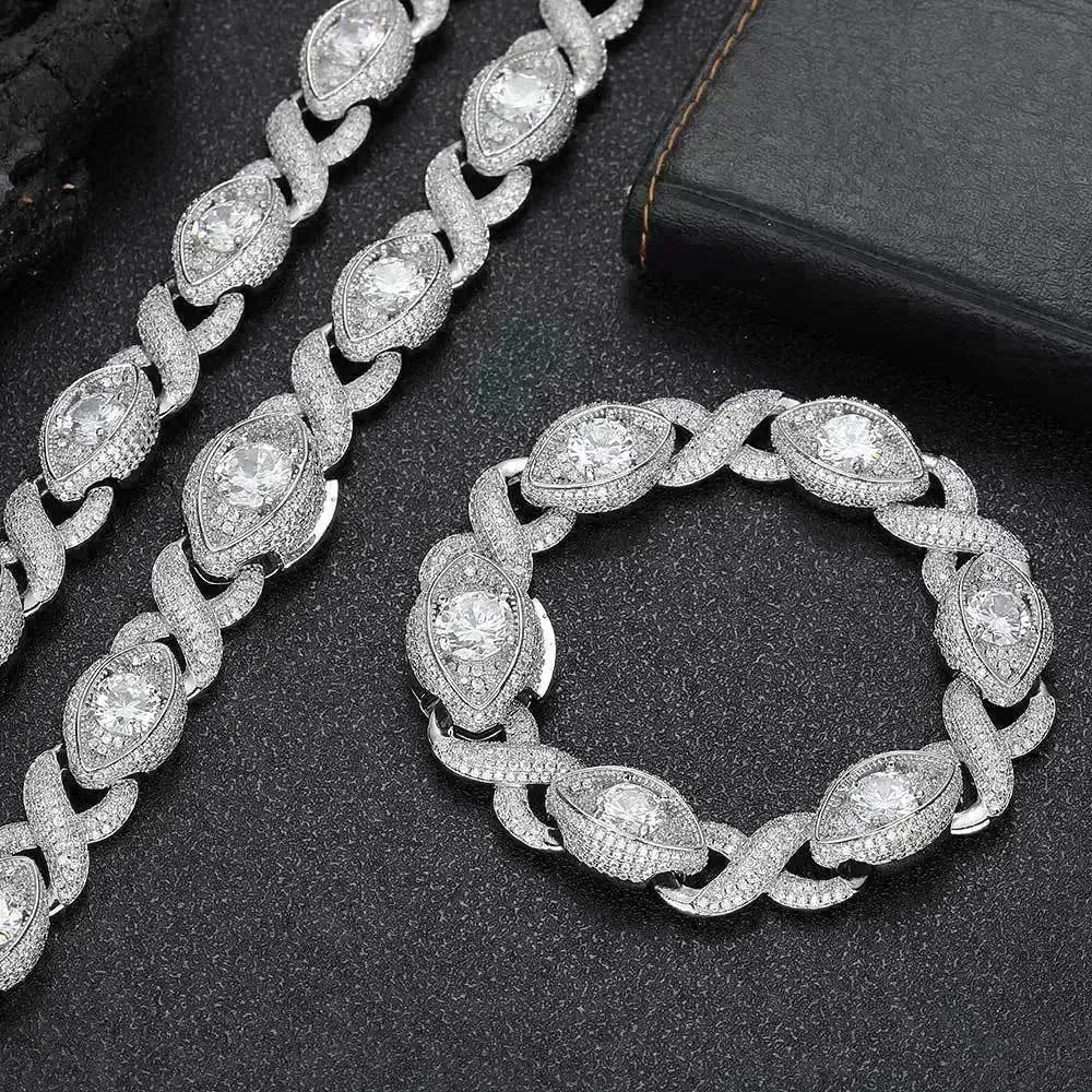 Men's Fashion Hip Hop Zircon Bracelet Cuban Link Chain - EX-STOCK CANADA