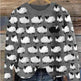 Printed Round Neck Christmas Deer Couples Sweater - EX-STOCK Canada