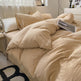 Four-piece Bed Set Solid Color Sanding Washed Cotton Duvet Cover EX-STOCK Canada 